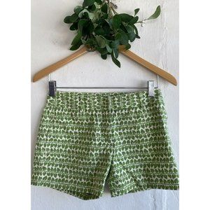 COPY - J. Crew City Fit Classic Twill Chinos Shorts Size 0x3.5" Inseam Green Wh…